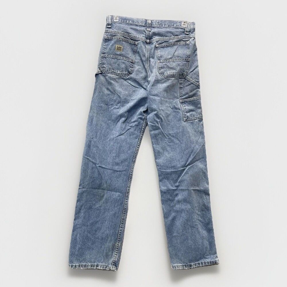Lee Dungarees Jeans Men's 32x34 Carpenter Straight Leg Work Distressed